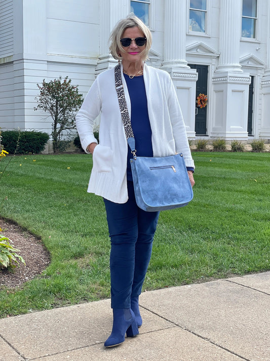 LULU-B CHENILLE CREAM CARDIGAN
