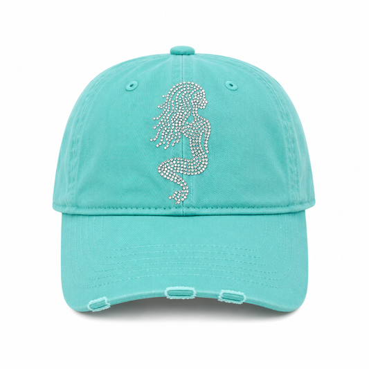 LIGHT BLUE MERMAID BLING HAT