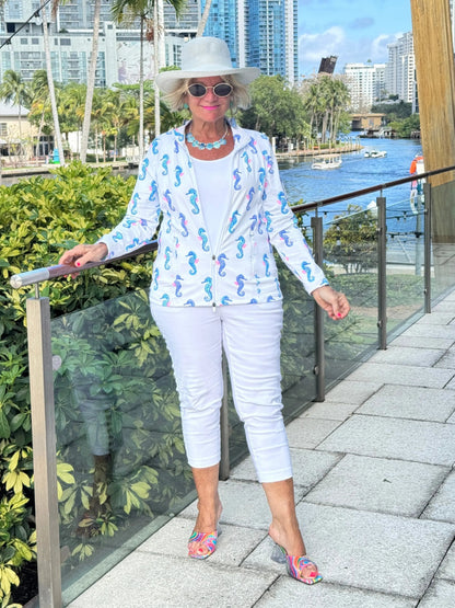 LULU B SHORELINE CHARM FULL ZIPPER JACKET