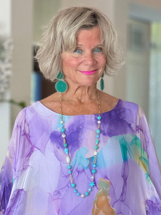 Blue Seas long Necklace
