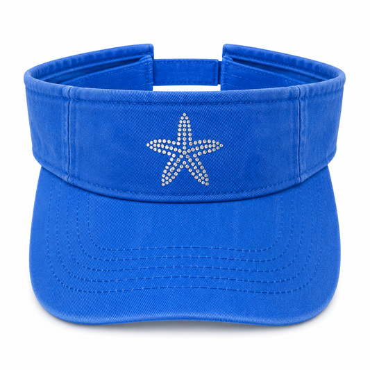 BLUE BLING STARFISH VISOR