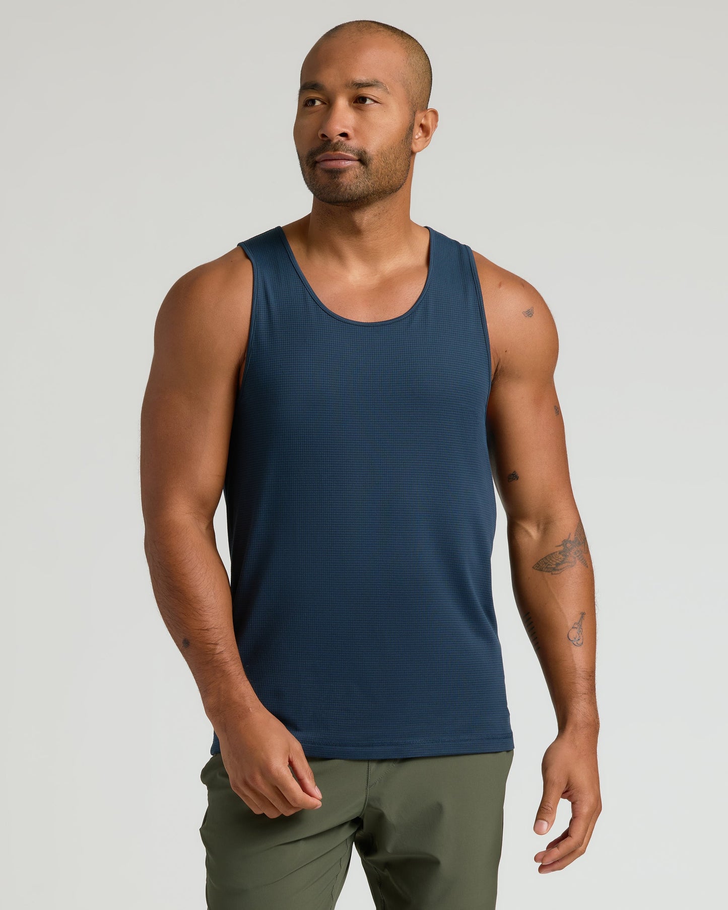 Black & Navy Active Mesh Tank 6-Pack