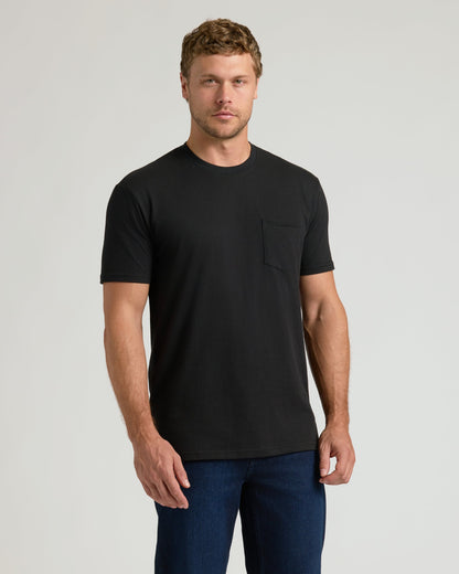 Black & White Classic Pocket Crew 2-Pack