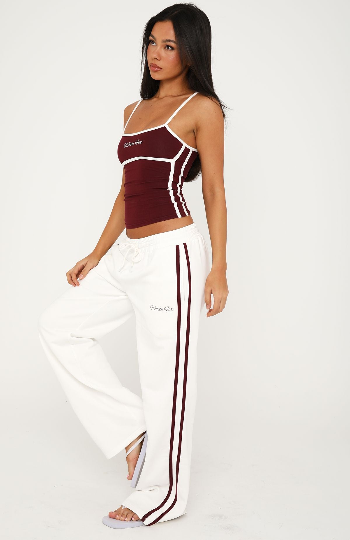 Breaking Your Heart Track Pants White