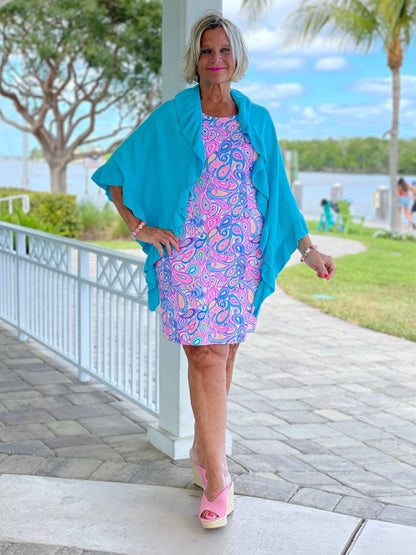 CAROLINA PAISLEY HALTER DRESS