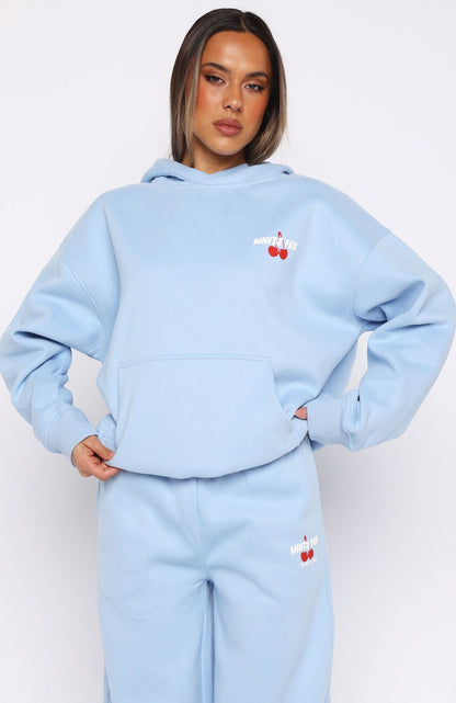 Club 14 Cassie Boxy Hoodie Blue