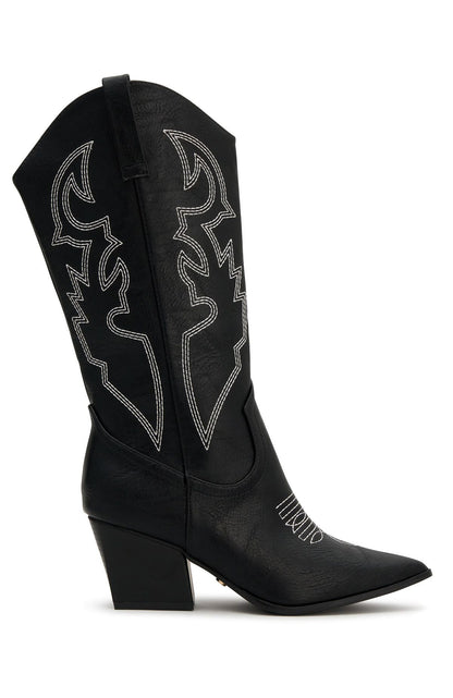 Alice Cowboy Boots Black
