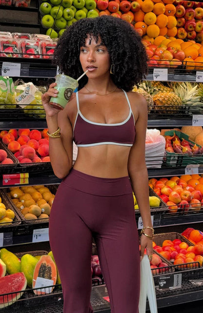 Blitz Sports Bra Merlot/Cream