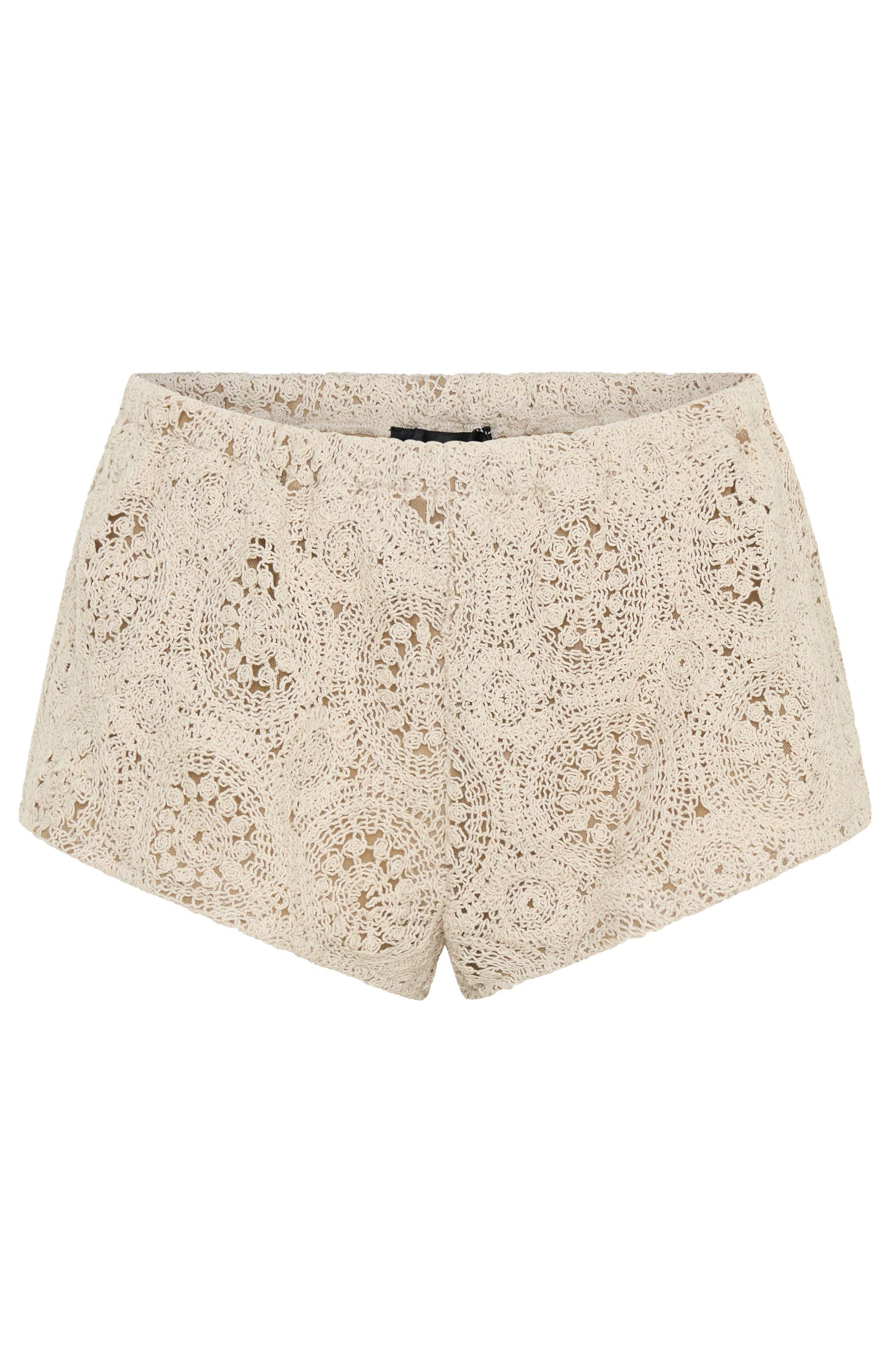 Athena Crochet Shorts Off White
