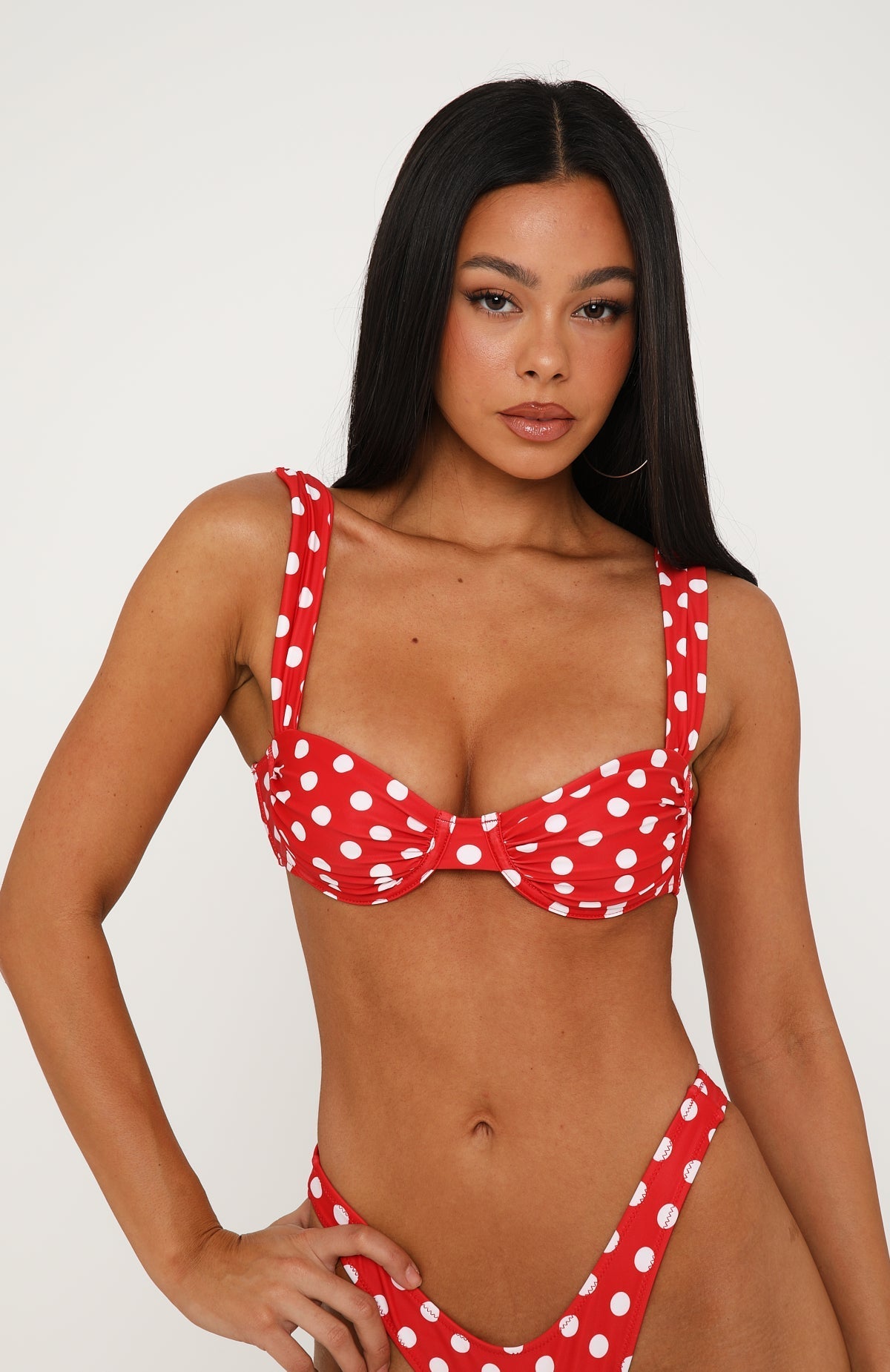 Balia Bikini Top Cherry Polka Dot