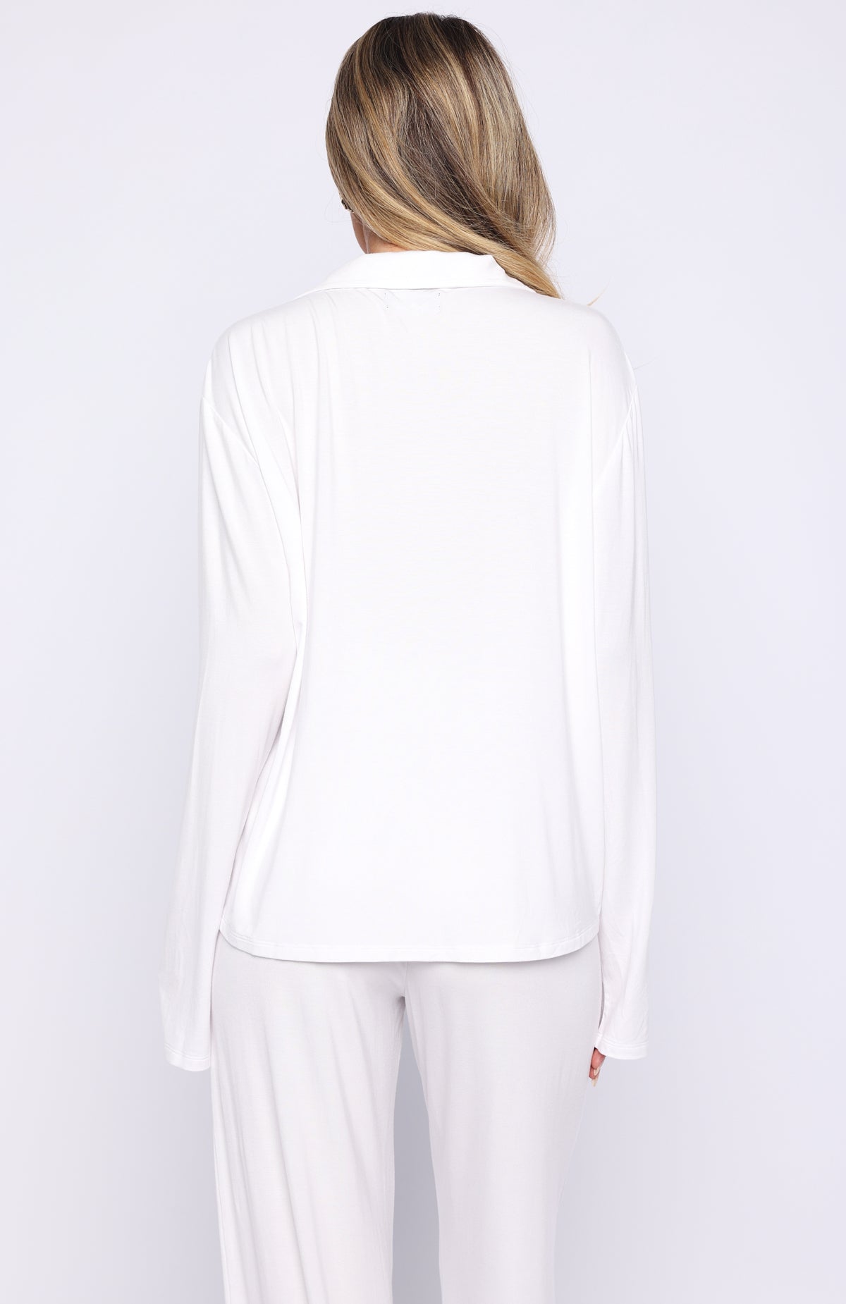 Bridal Party Long Sleeve Pyjama Set Off White