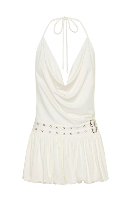 Calling Me Mini Dress Cream