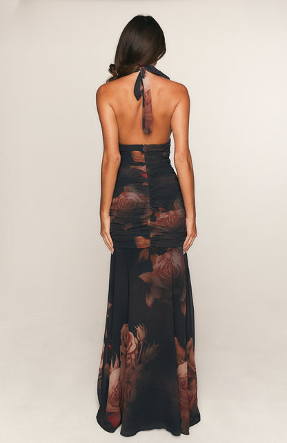 Cherish The Thought Maxi Dress Midnight Silk