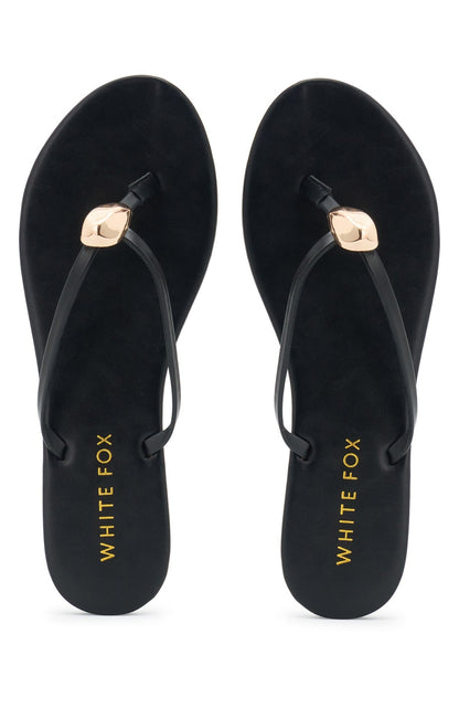 Colt Thong Sandals Black PU