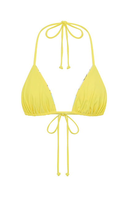 Coolum Reversible Bikini Top Lemontini Fizz