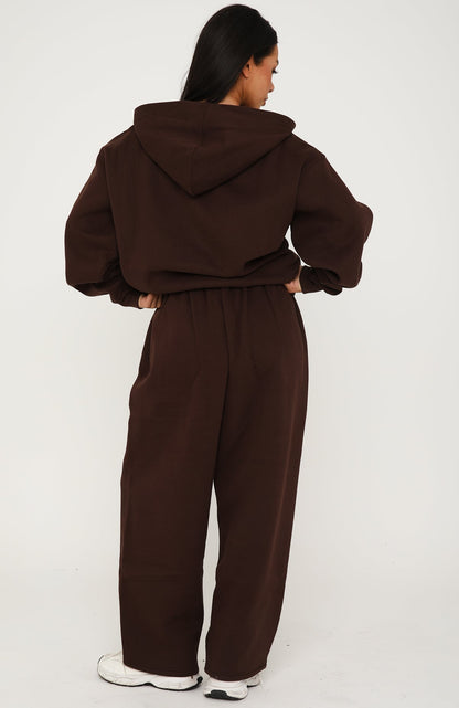 Core Classic Barrel Leg Sweatpants Chocolate