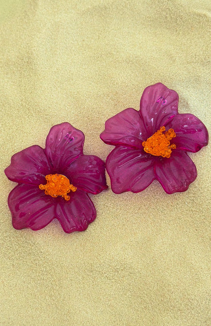 Dawson Earrings Purple/Orange