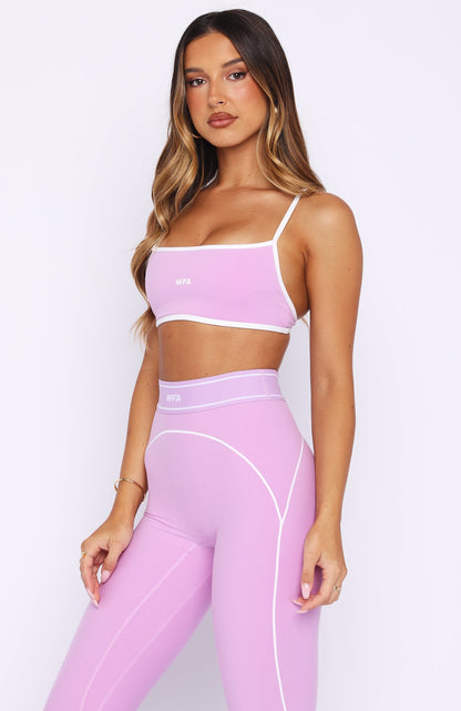Elite Sports Bra Orchid/White