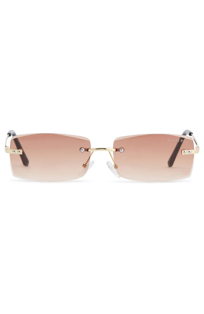 Ellis Sunglasses Gold/Chocolate