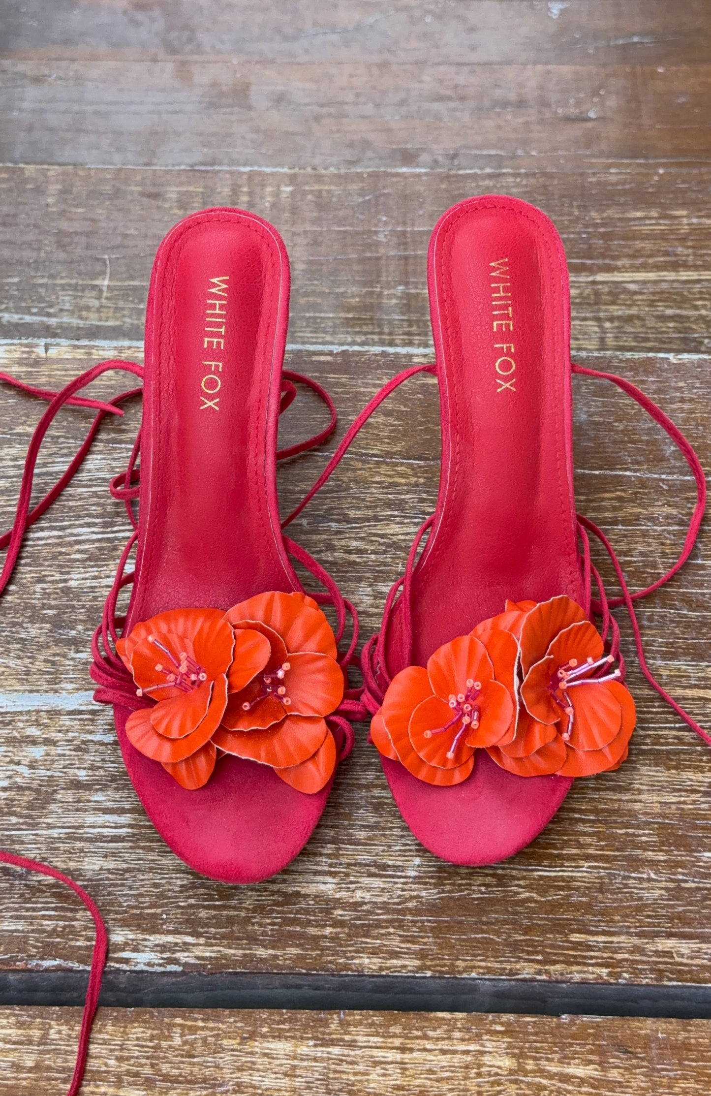 Erina Wrap Heels Raspberry
