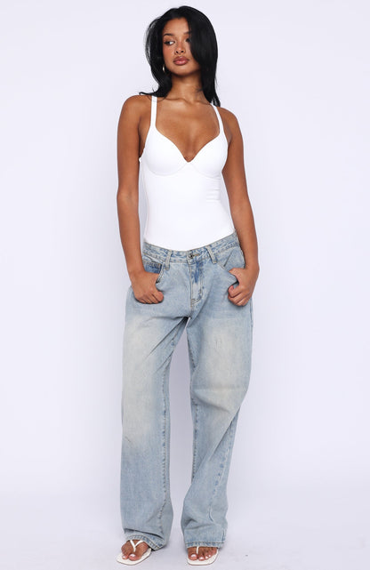 Feel Your Love Bodysuit White