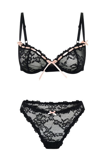 Darling Desire Lingerie Set Black
